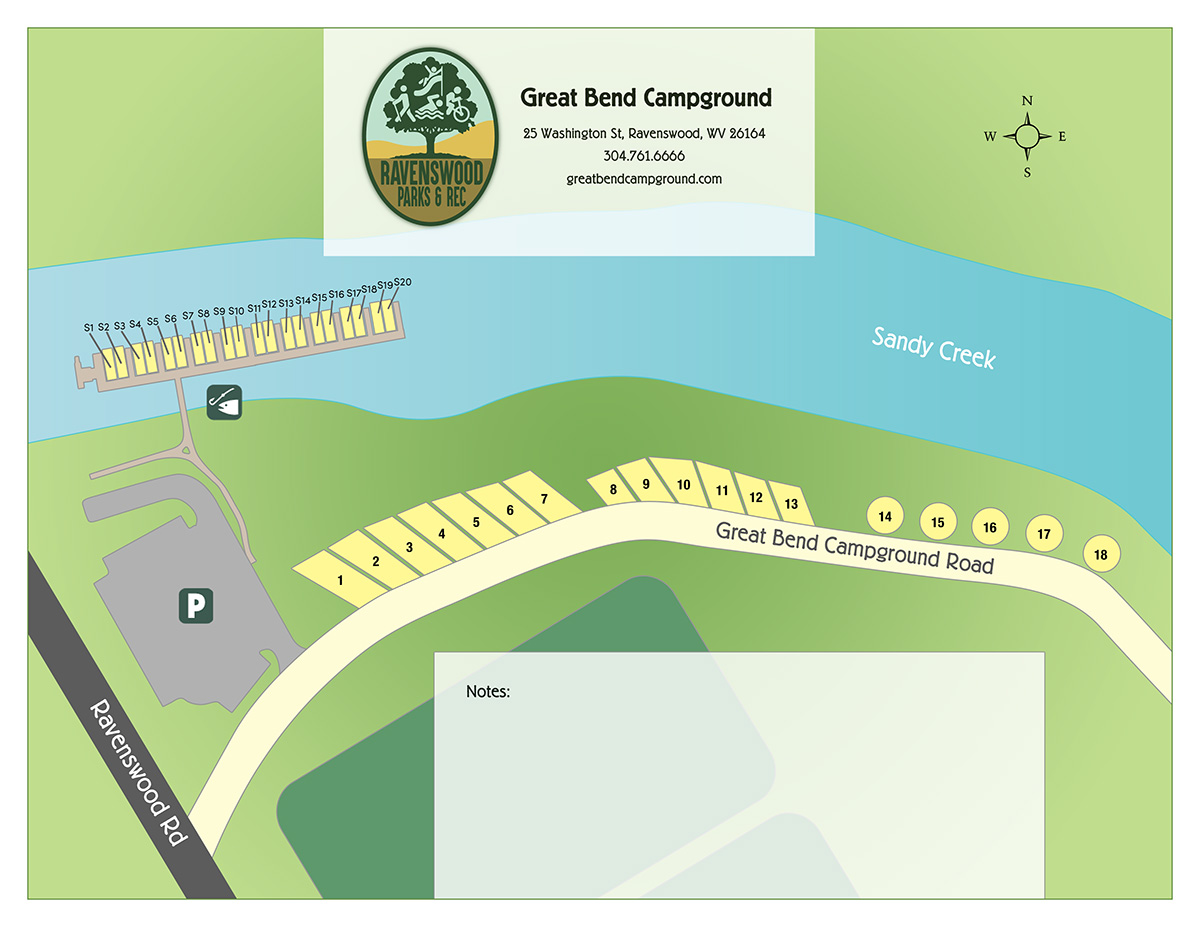 Great Bend Campground Map